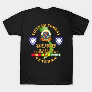 Vietnam Combat Veteran w XXIV Corps T-Shirt